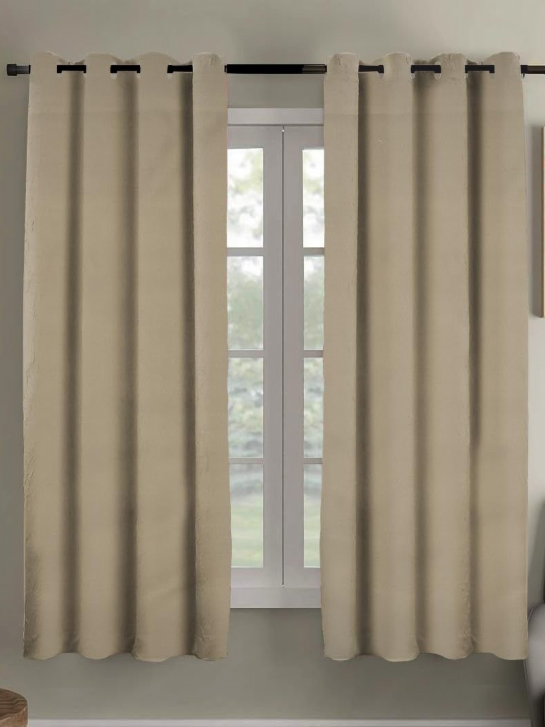 

Myntra Elegant Homes Beige Set of 2 Black Out Window