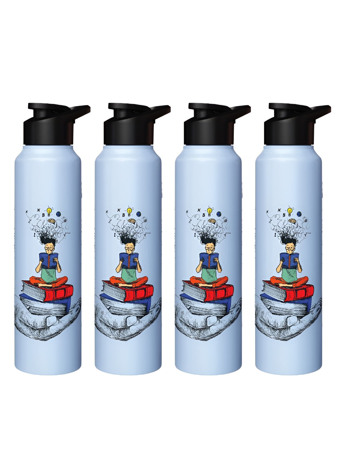 

Speedex Multicoloured Single Stainless Steel Solid Water Bottle, Multi