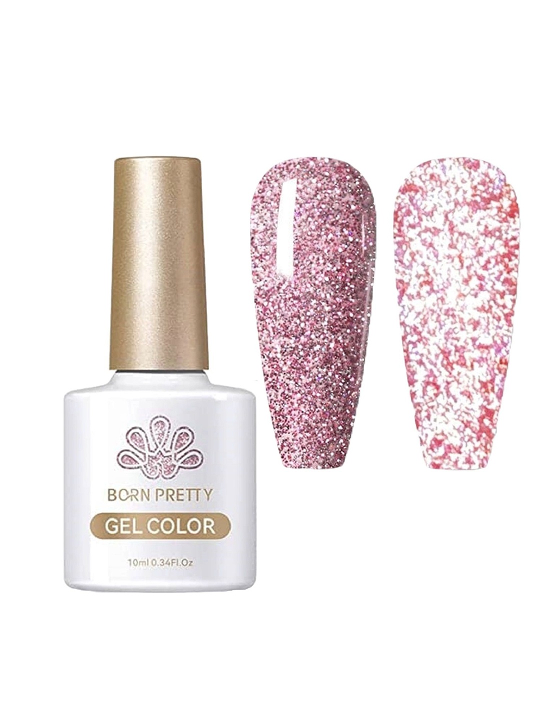 

BORN PRETTY Reflective Glitter Gel Nail Polish - 10 ml - Shade FBS 06, White