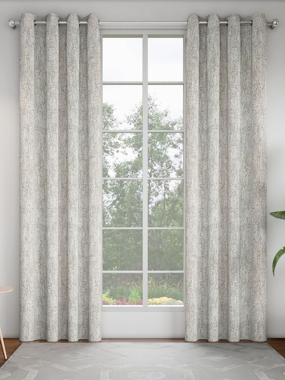 

GM Grey Set of 2 Room Darkening Door Curtain