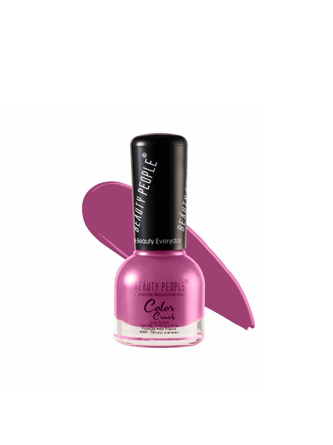 

Beauty People Color Crush Long Lasting Nail Polish 12ml - Look At Me BP01, Purple