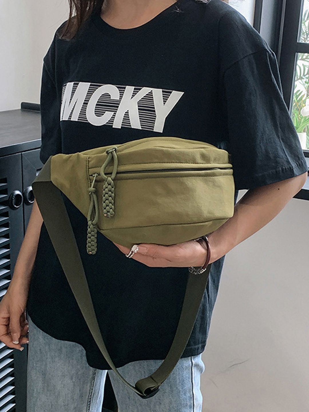 

StyleCast Checked Fanny Pack, Na