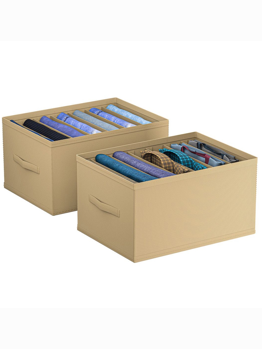 

Kuber Industries Brown Set of 2 Regular Drawer Organiser Organisers