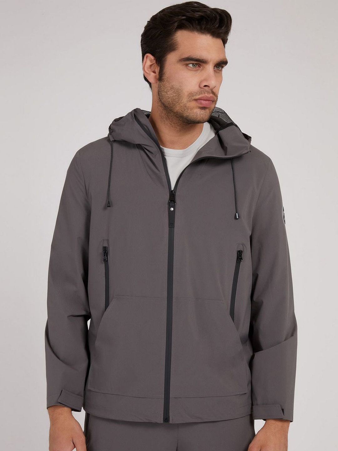 

GUESS Men Sporty Jacket, Grey