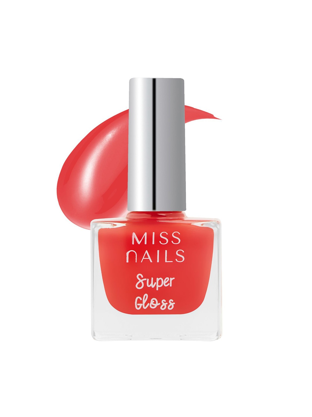 

MISS NAILS Super Gloss Nail Paint - 10 ml - SG05, Red