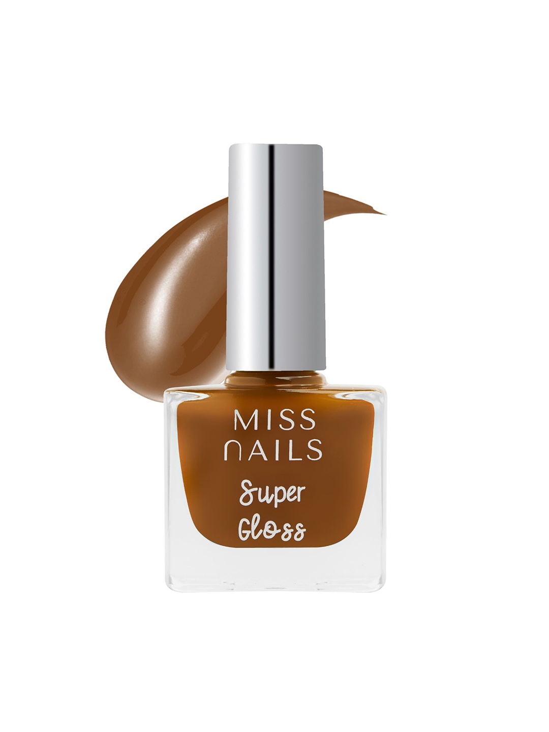 

MISS NAILS Super Gloss Nail Paint - 10 ml - SG49, Brown