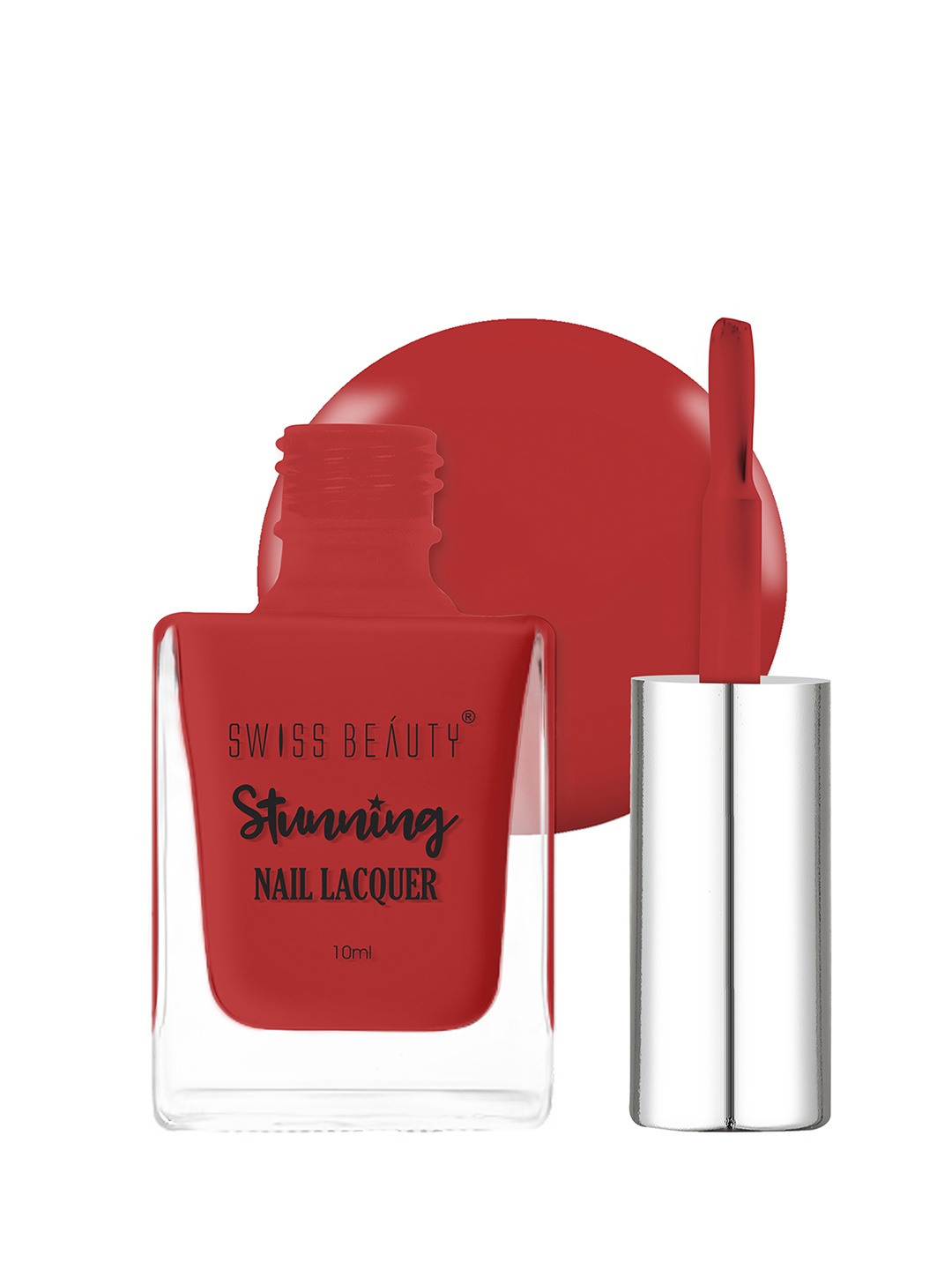 

SWISS BEAUTY Stunning Quick-Dry Nail Lacquer 10ml - Pink Stone 99, Red