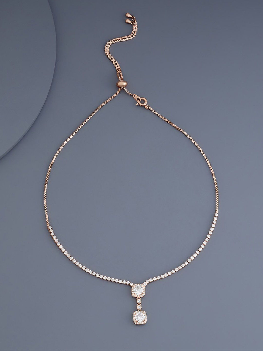 

Kushal's Fashion Jewellery Copper Rose Gold-Plated Necklace