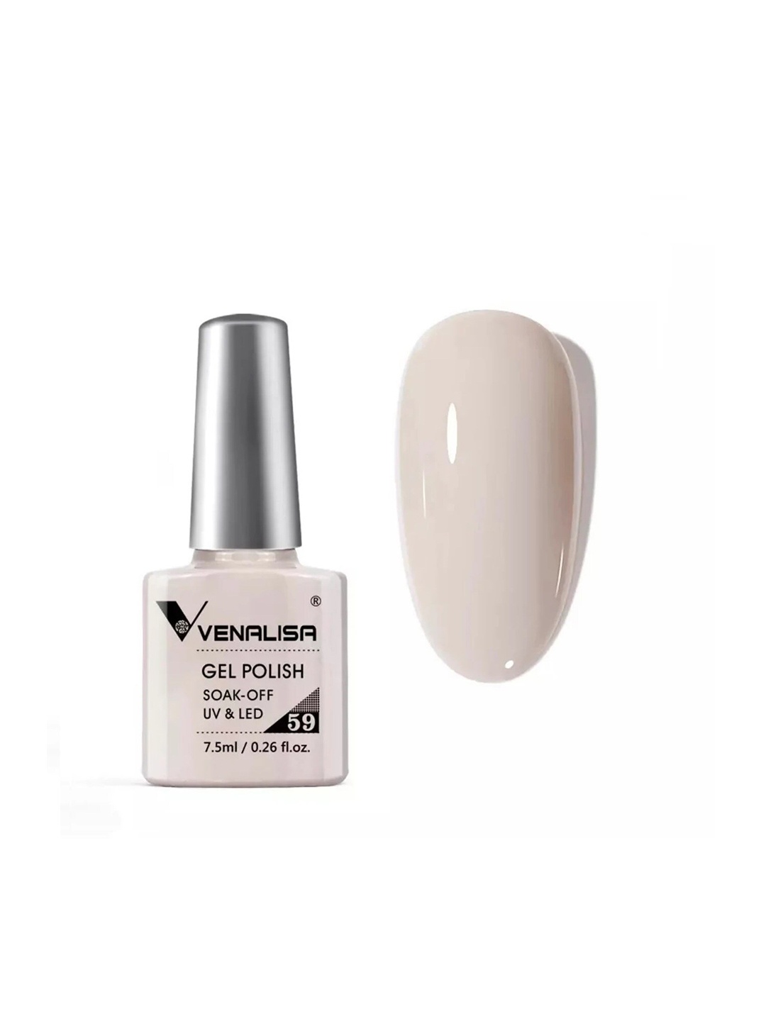 

VENALISA Soak-Off UV & LED Gel Nail Polish - Shade 59, White