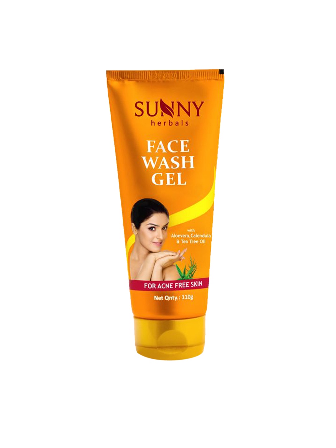 

SUNNY HERBALS Face Wash Gel With Tea Tree Oil & Aloe Vera For Acne Free Skin - 110 g, Orange