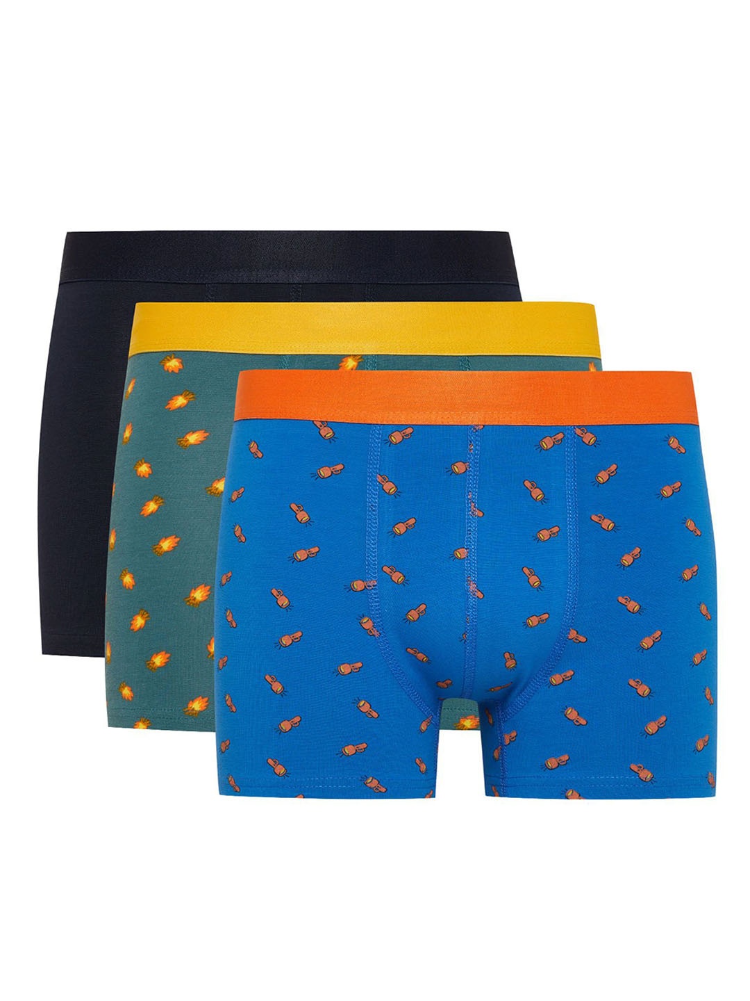 

DeFacto Pack Of 3 Printed Trunk Vanumber -235255747-NV135, Blue