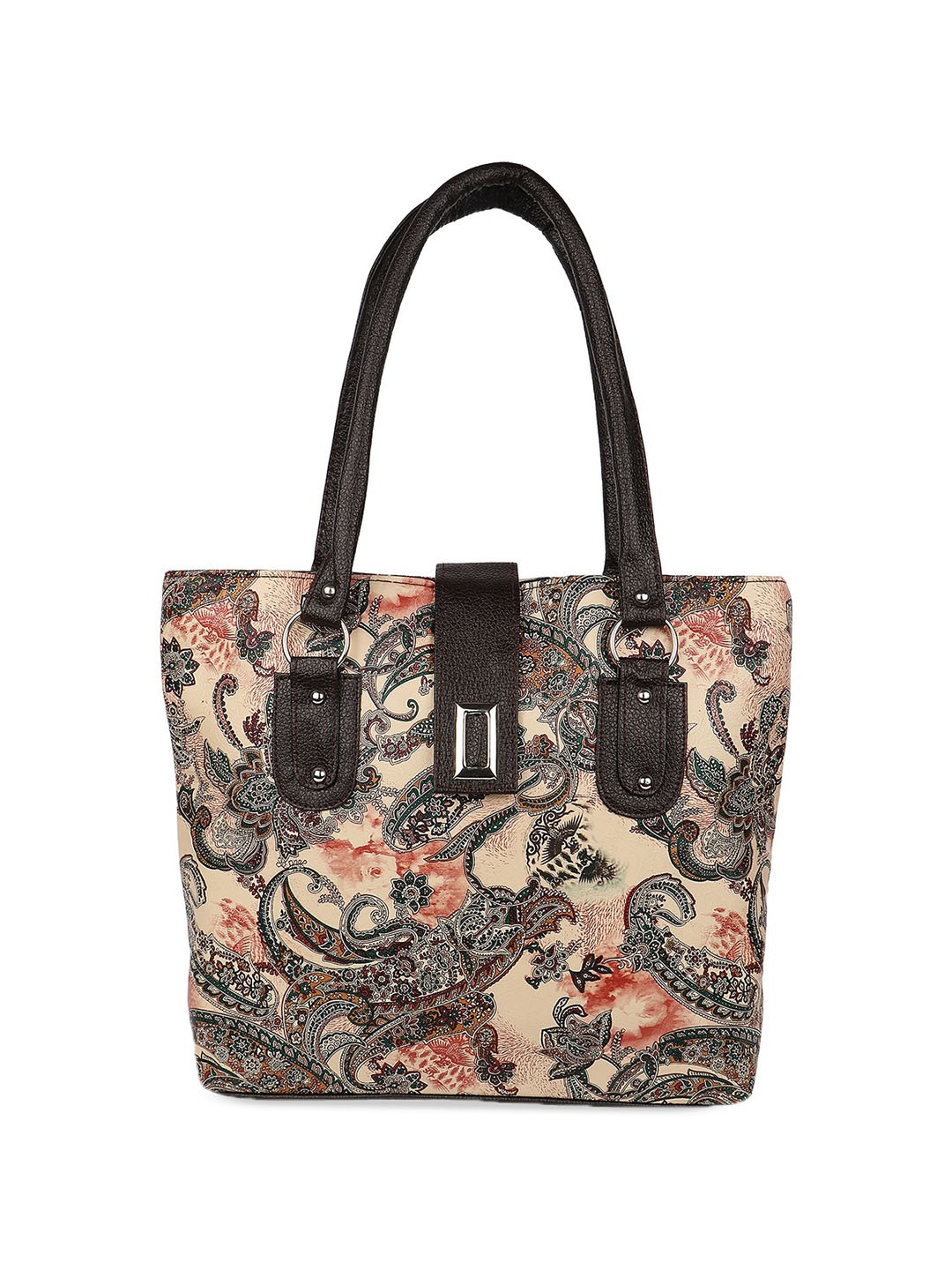 

DressBerry Animal PU Structured Shoulder Bag with Tasselled, Multi