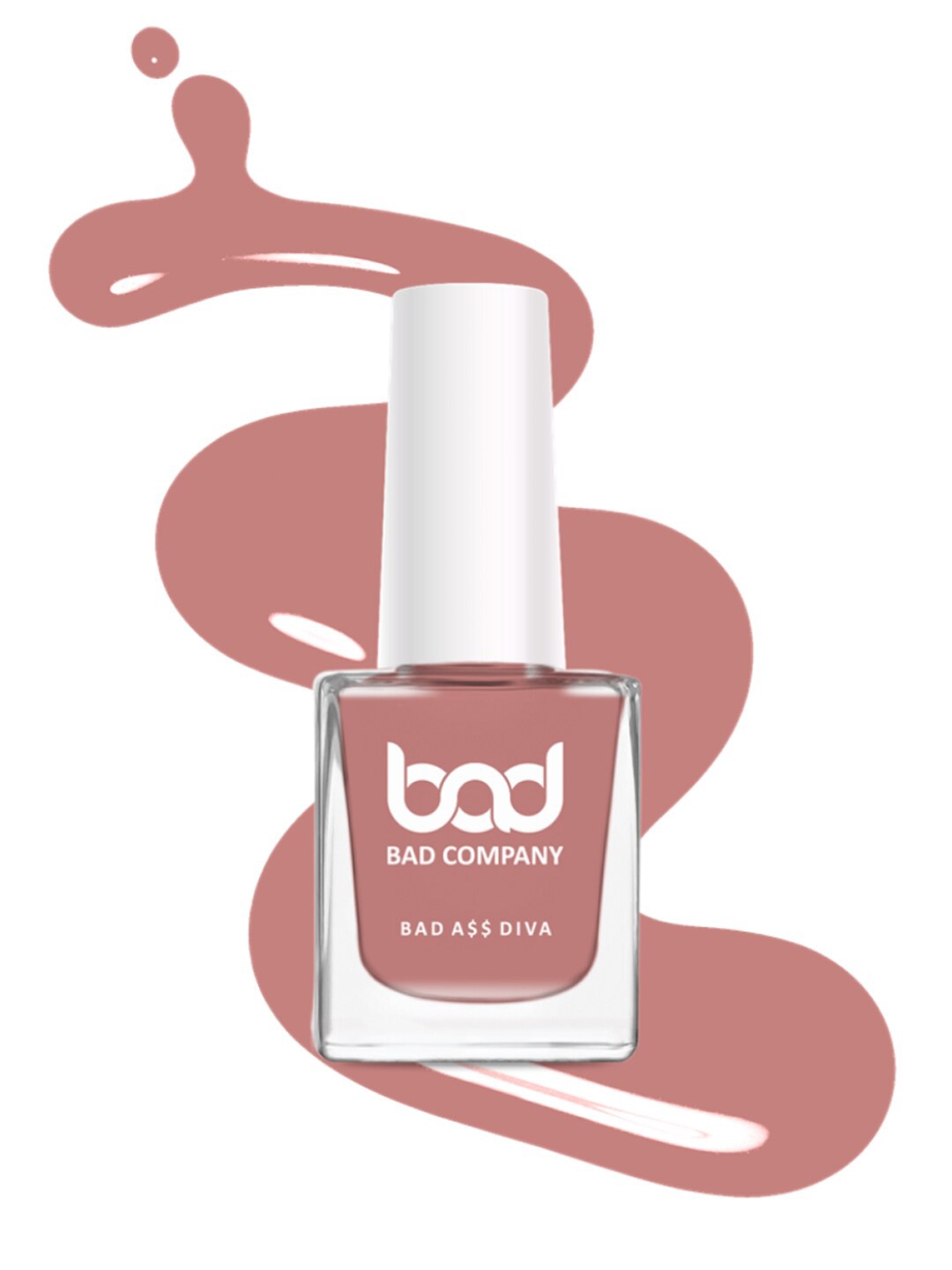 

BAD COMPANY Women No Toxin Nail Lacquer-Beautiful Scar,10 ml, Nude