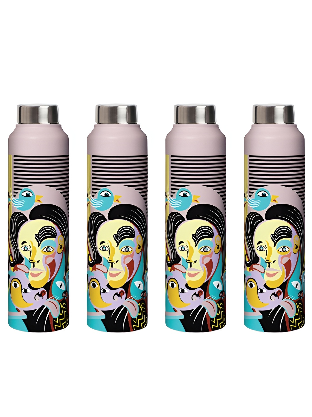 

Speedex Multicoloured Single Stainless Steel Solid Water Bottle, Multi