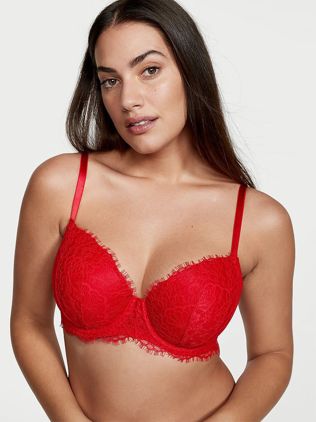 

Victoria's Secret Bra Medium Coverage Underwired Lightly Padded, Red