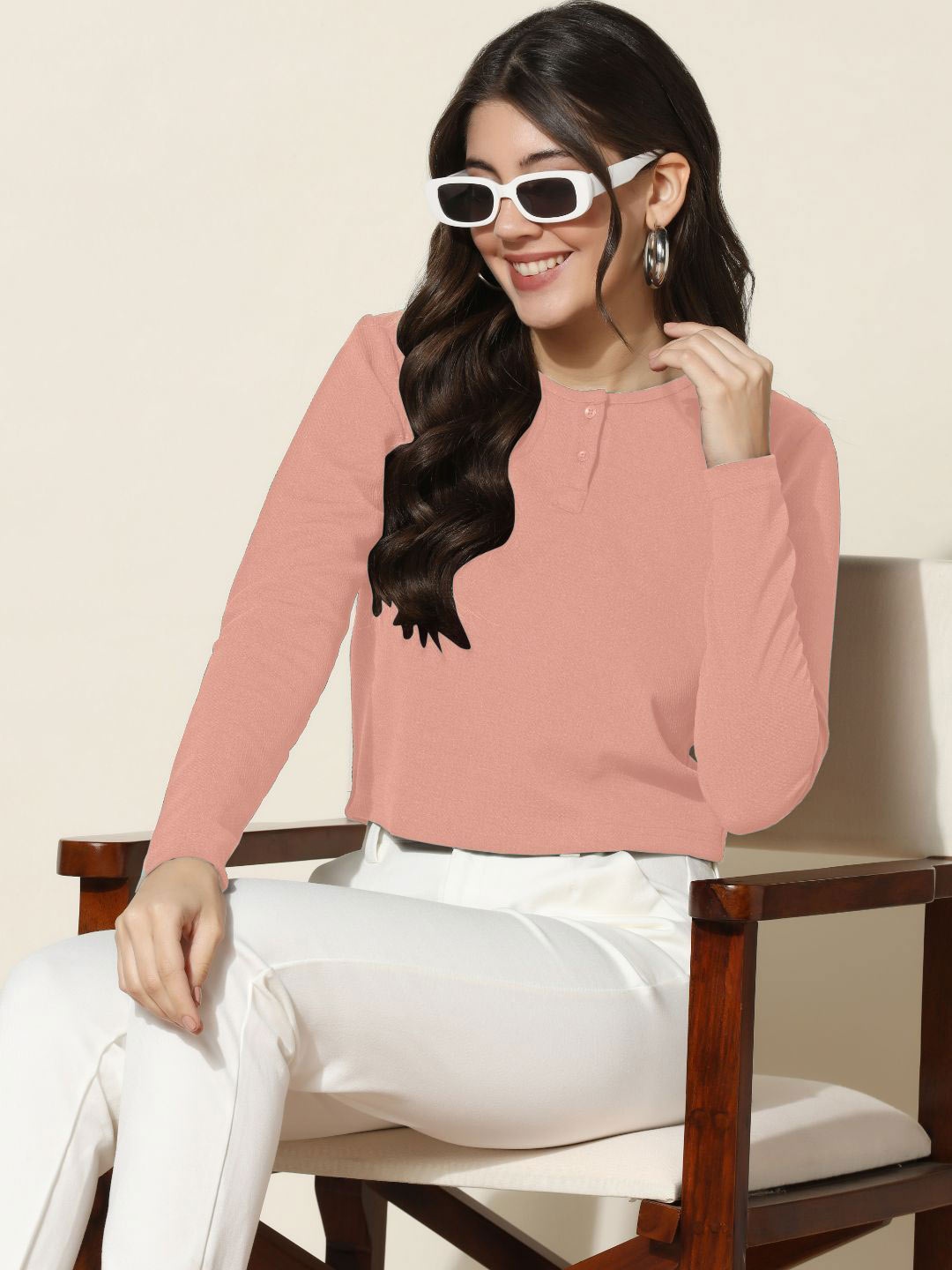 

Oh Rare Colourblocked Top, Pink