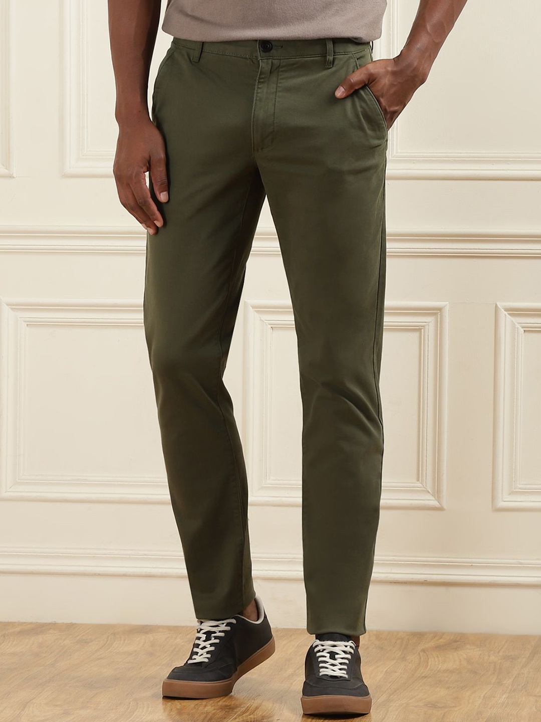 

Farah Men Slim Fit Trousers, Olive