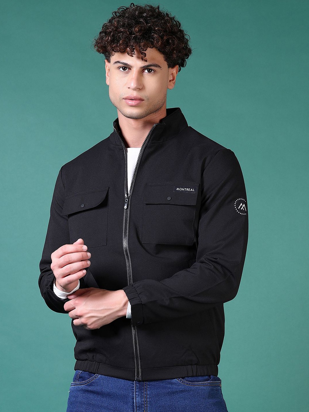 

V-Mart Men Padded Jacket, Black
