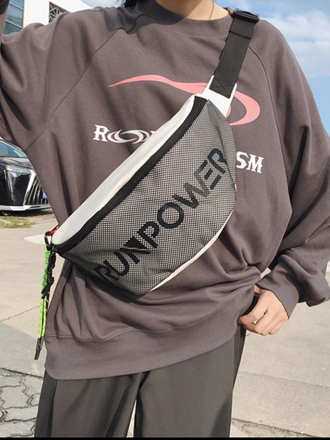 

StyleCast Checked Fanny Pack, Na
