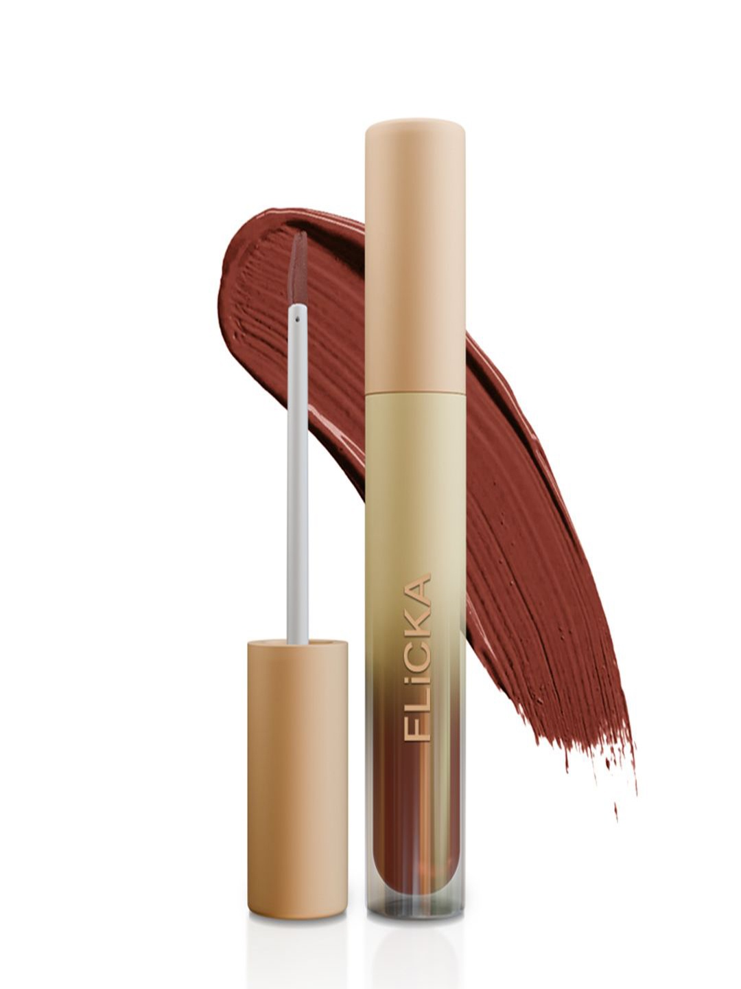 

FLiCKA R U Ready Long Lasting Liquid Matte Lipstick- 5 ml- Spiced Tea 04, Brown