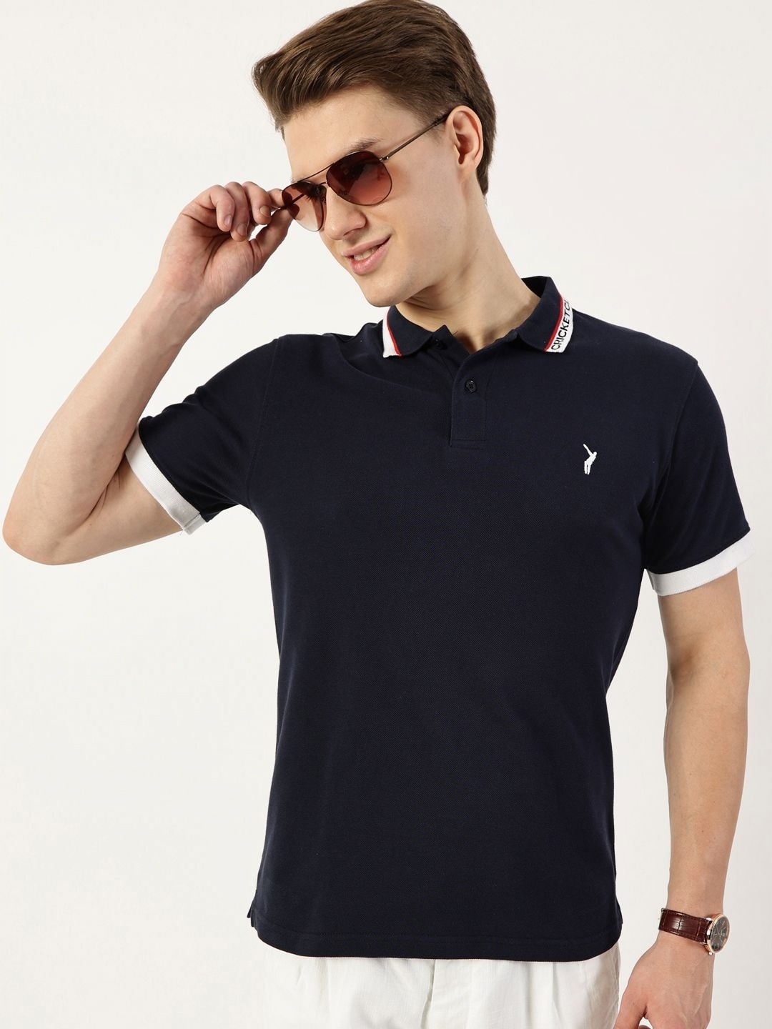 

Thomas Scott Men Polo Collar T-shirt, Navy blue