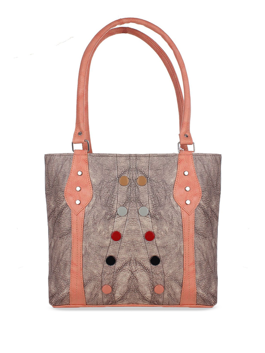

DressBerry PU Structured Shoulder Bag, Beige