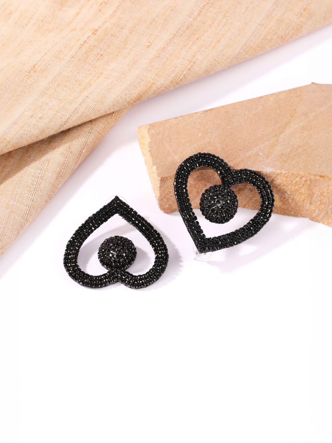 

KPOP Contemporary Studs Earrings, Black