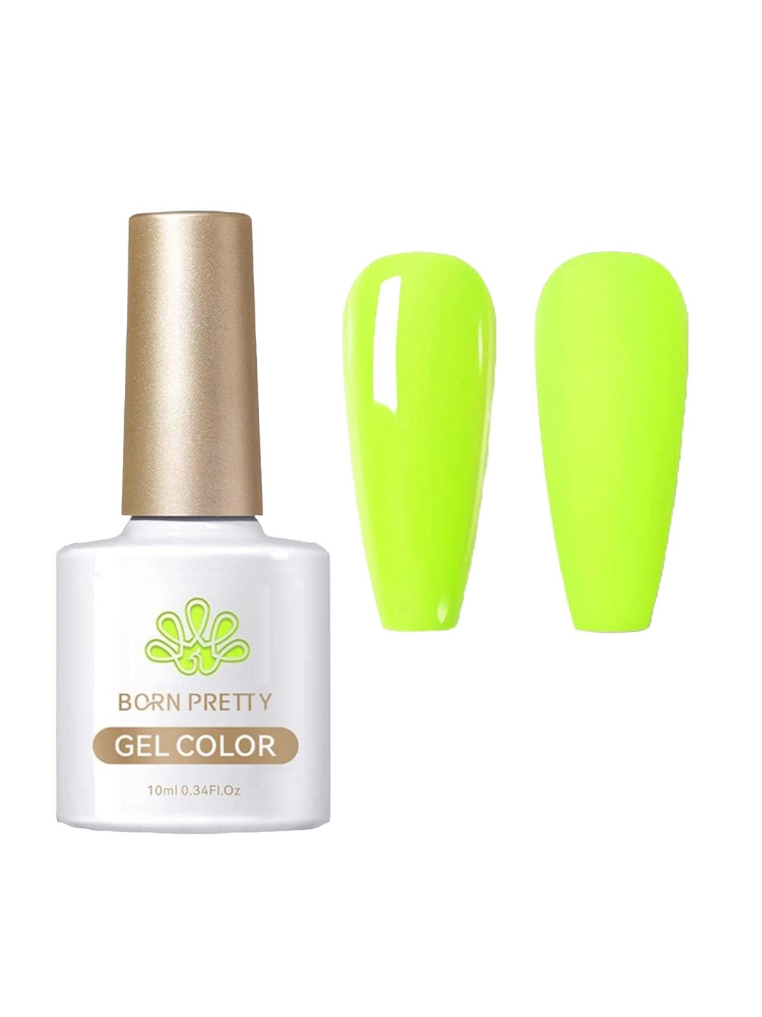 

BORN PRETTY Shellac Lacquer Long Lasting Gel Color Nail Polish 10 ml - Shade CC01, Fluorescent green