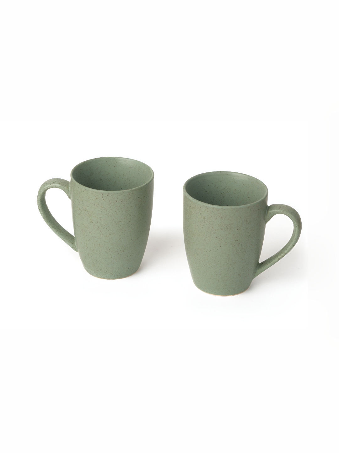 

BODHI HOUSE Green Solid Ceramic Matte Cups Set of Cups and Mugs