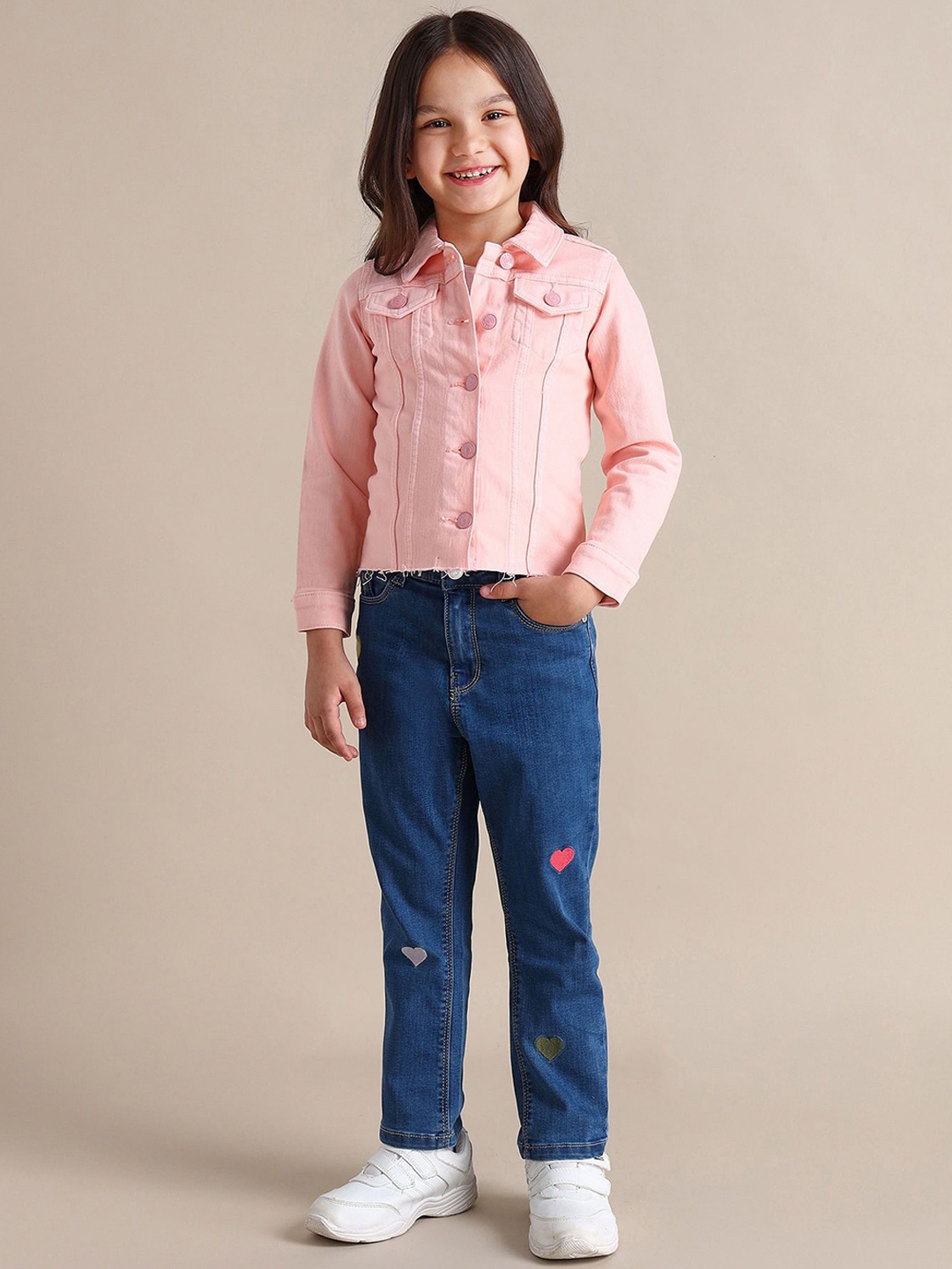 

U.S. Polo Assn. Kids Girls Denim Jacket, Pink