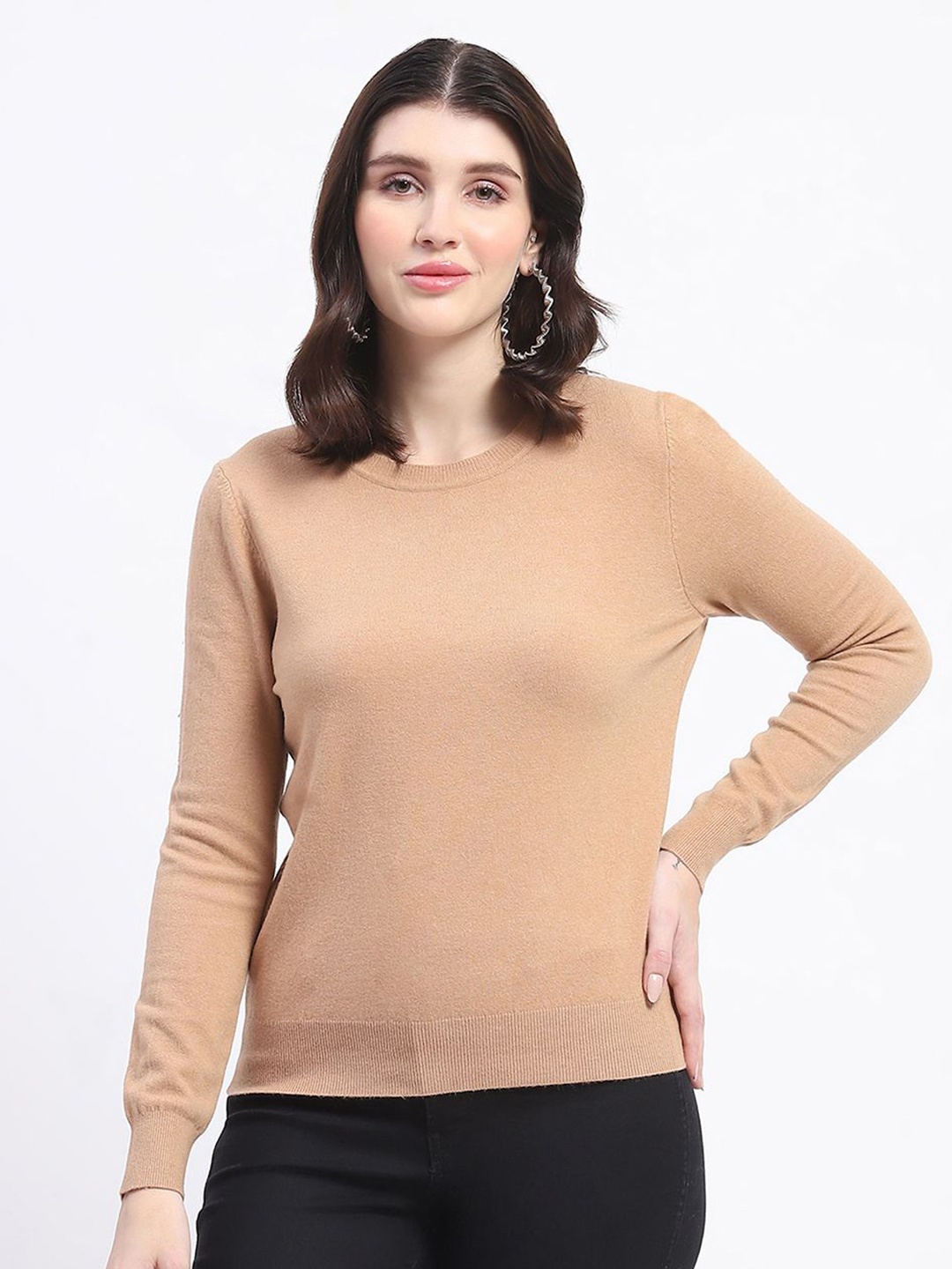 

Madame Women Pullover, Camel brown