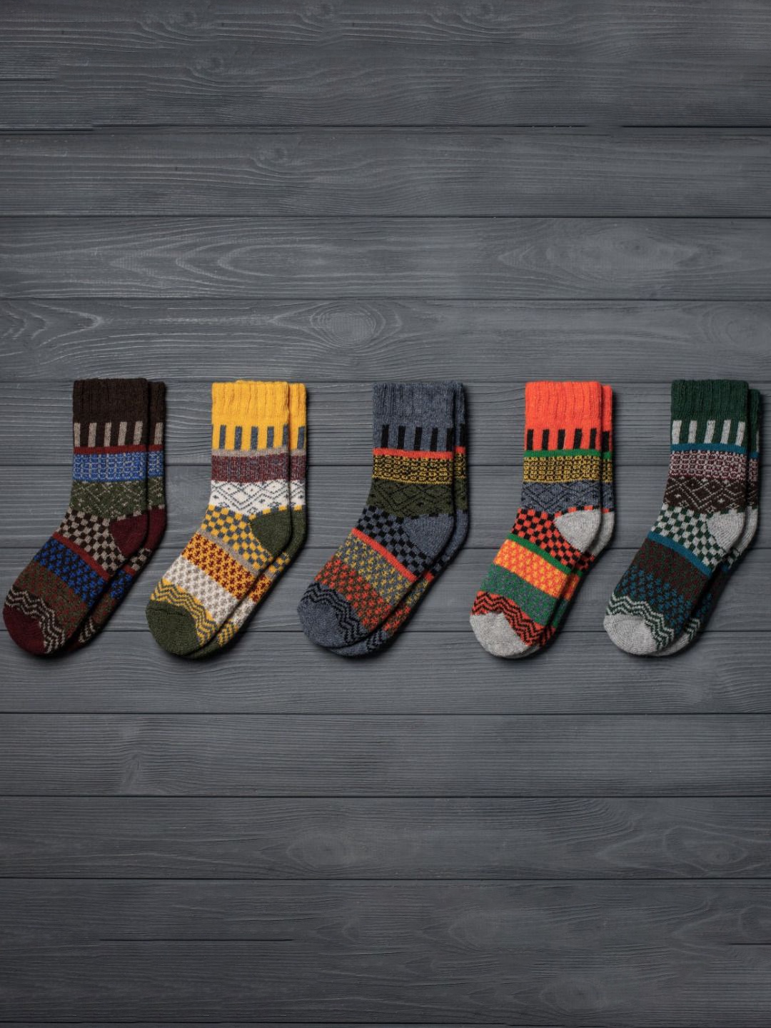 

Sockscarving Kids Pack Of 5 Patterned Pure Cotton Above Ankle Socks, Grey