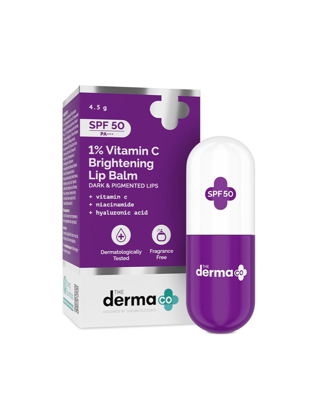 

The Derma co. 1% Vitamin C Brightening Lip Balm - 4.5g, White