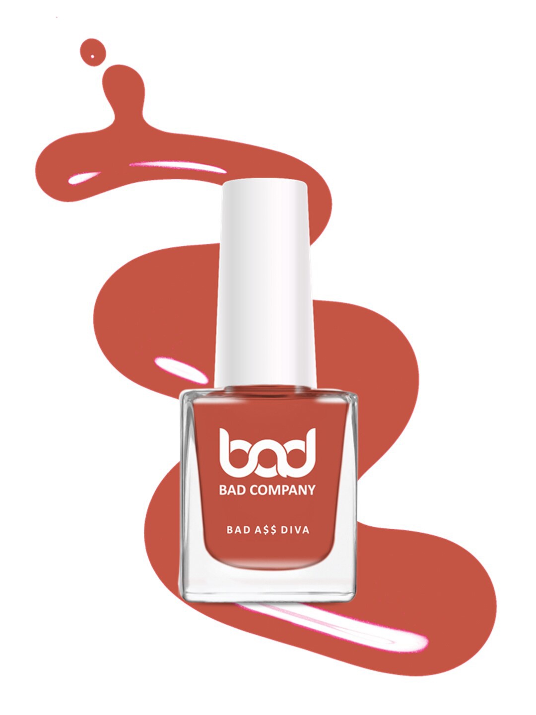 

BAD COMPANY Women No Toxin Nail Lacquer-Healer,10 ml, Rust