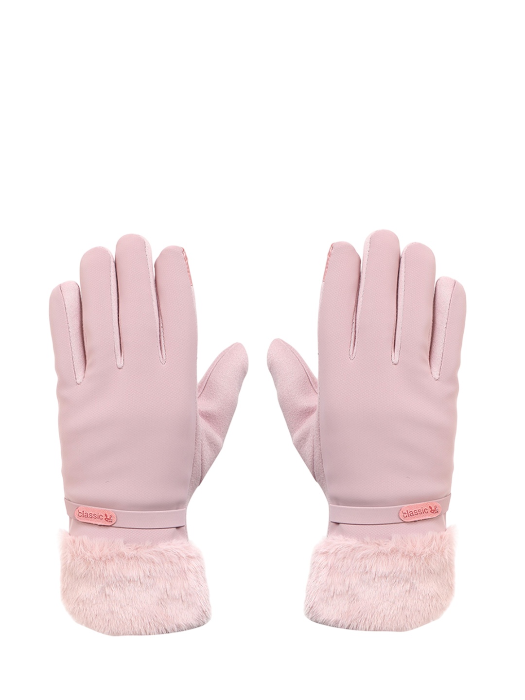 

FabSeasons Women Acrylic Winter Gloves, Pink