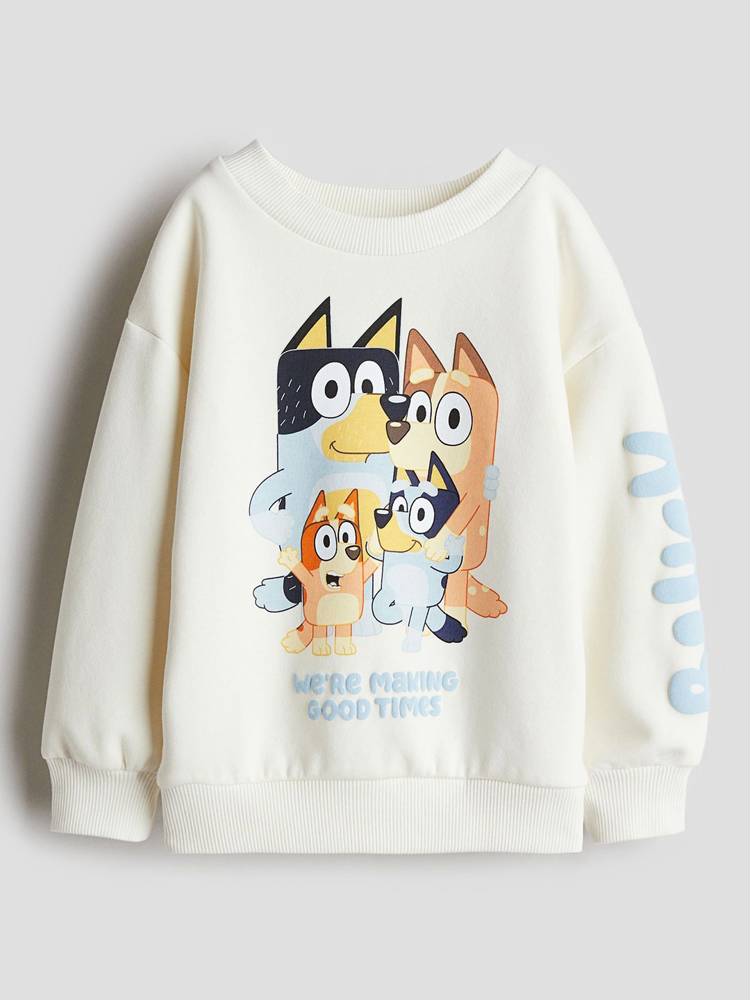 

H&M Boys Oversized Printed Sweatshirt, White