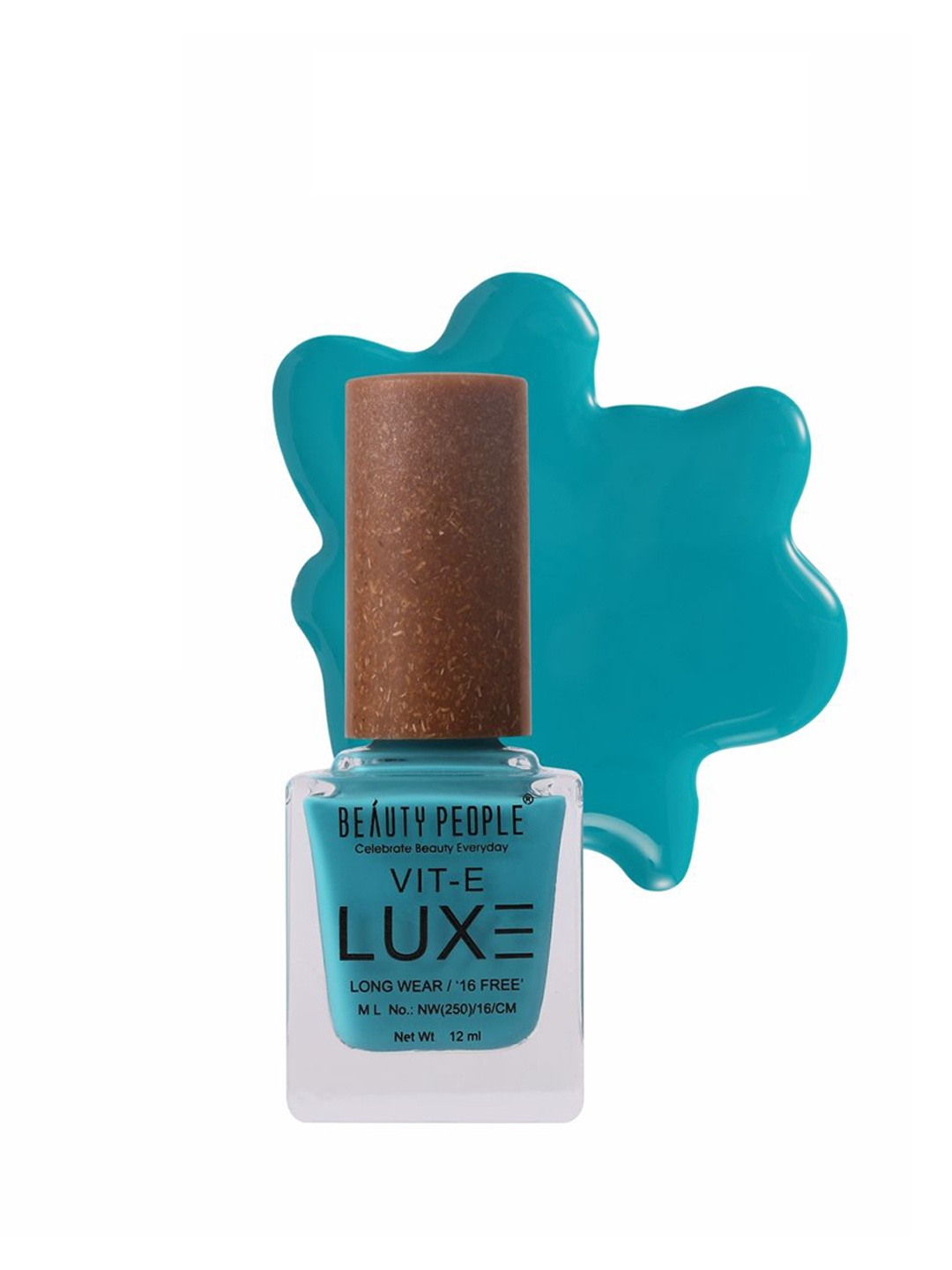 

Beauty People Luxe Premium Nail Polish With Vitamin E 12ml - Reeling Retro 228, Turquoise blue