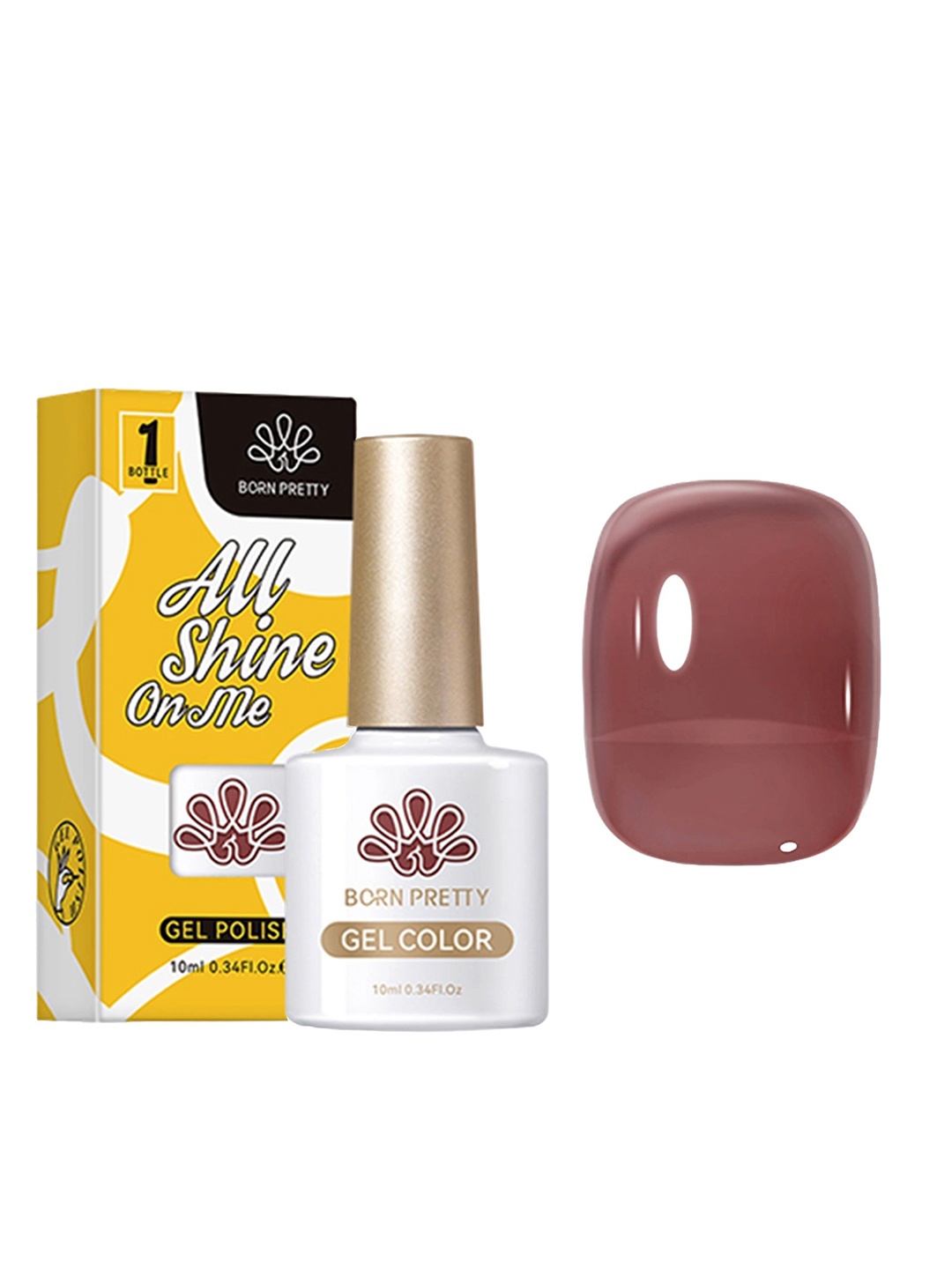 

BORN PRETTY Gel Nail Polish 10ml - JN68, Brown