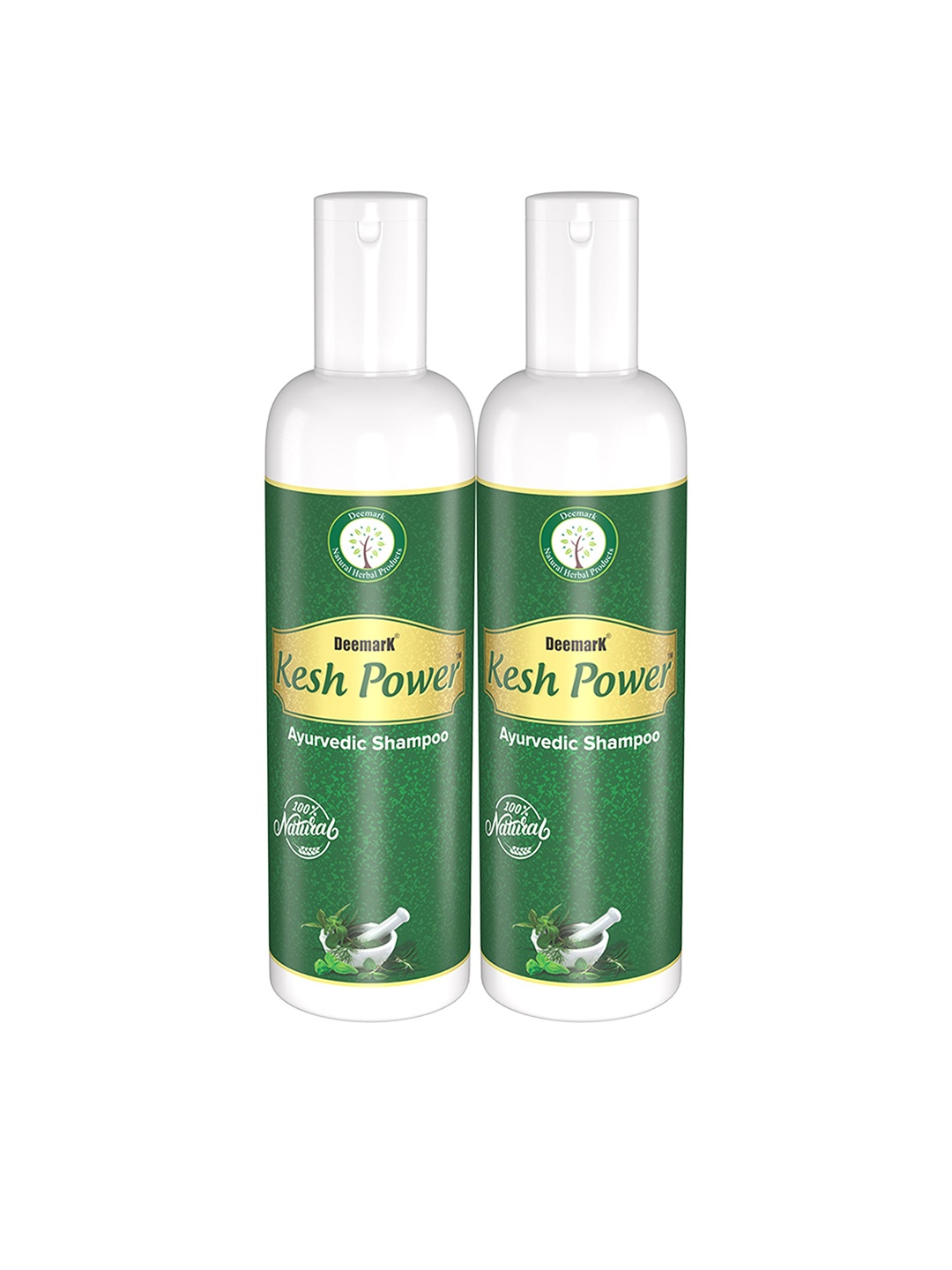 

DEEMARK Set Of 2 Kesh Power Ayurvedic Shampoo With Shikakai - 100 ml Each, White