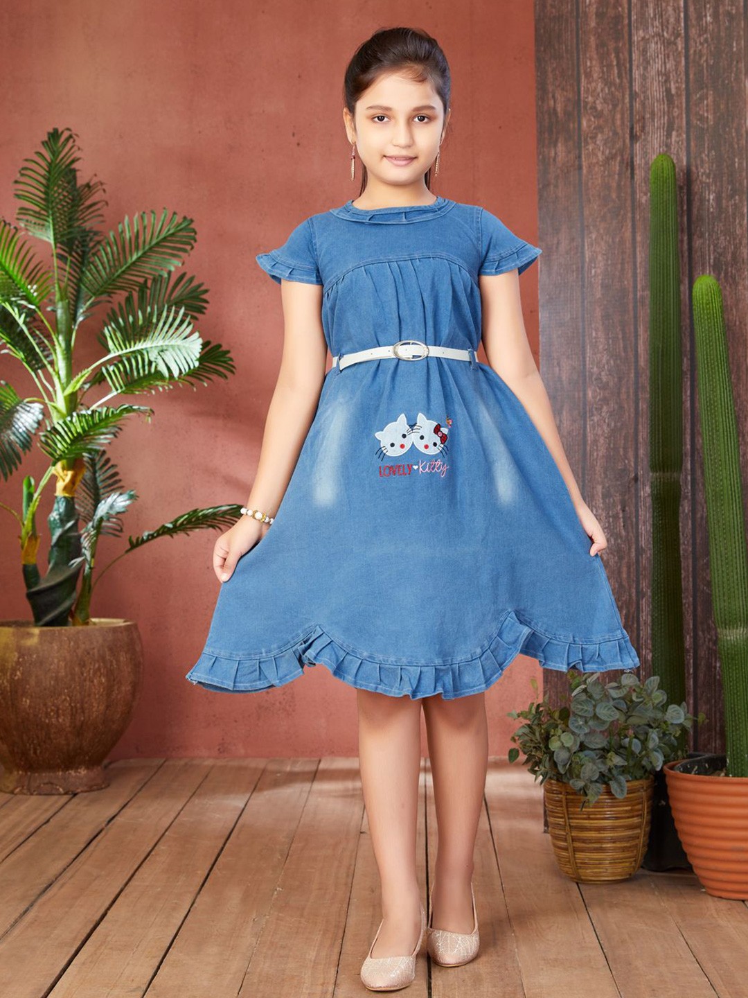 

HERE&NOW Fit & Flare Dress, Blue