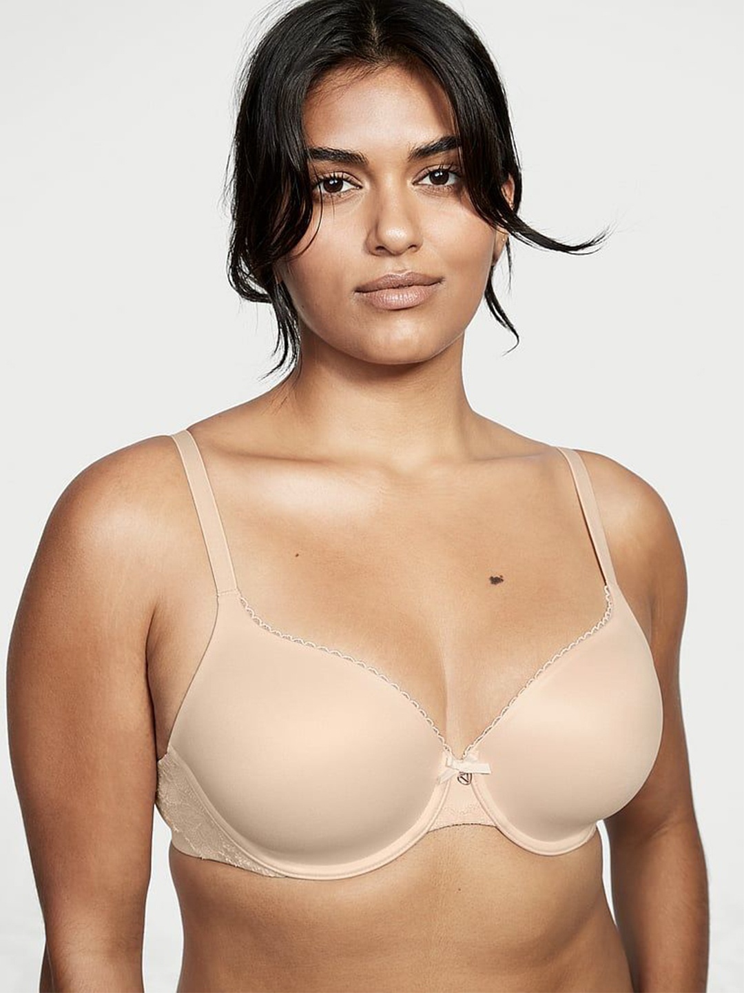 

Victoria's Secret Bra Full Coverage Underwired Lightly Padded, Beige