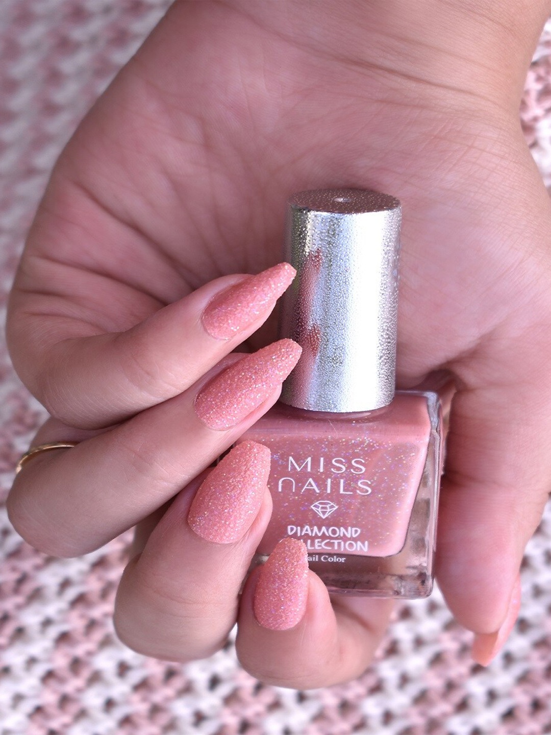 

MISS NAILS Toxic Free Diamond Nail Polish 8 ml - MNDC14, Brown