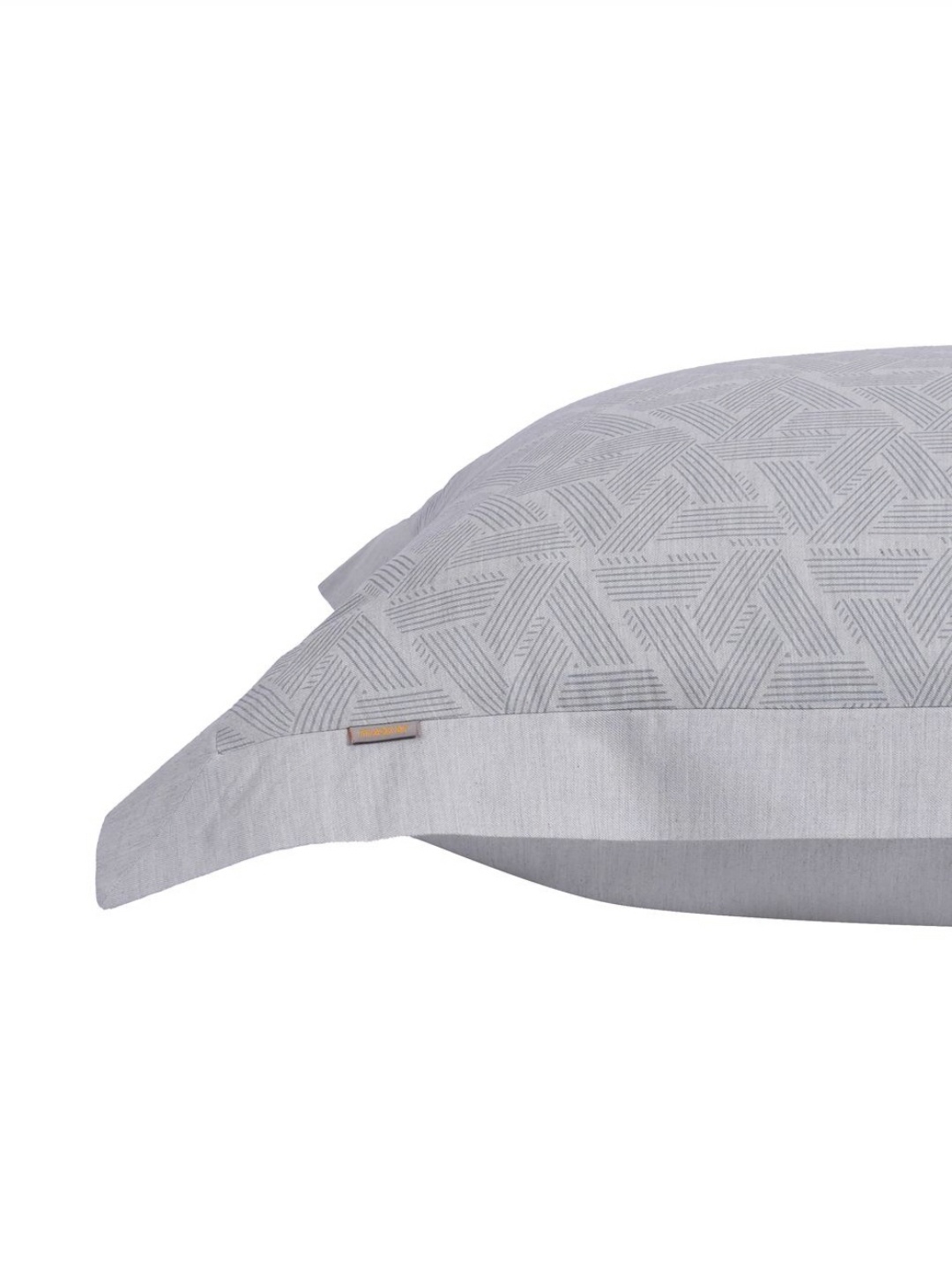 

MASPAR Grey 2 Pieces Abstract Pure Cotton Rectangle Pillow Covers