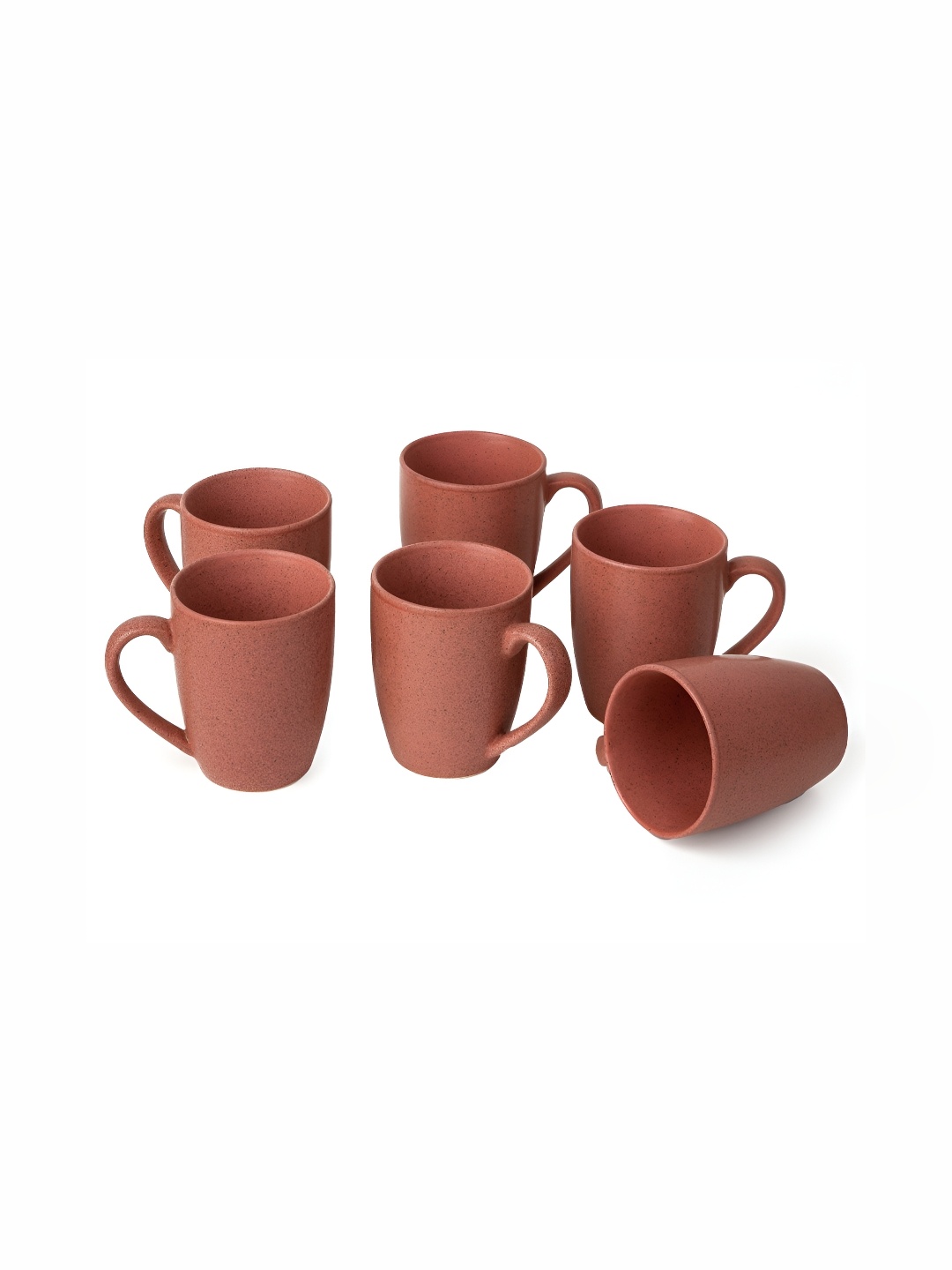 

BODHI HOUSE Red Solid Ceramic Matte Cups Set of Cups and Mugs