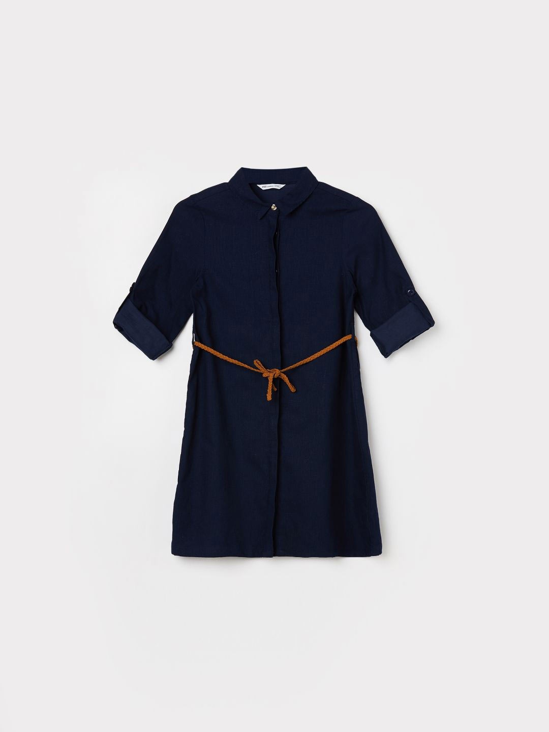 

Fame Forever by Lifestyle Embroidered Shirt Dress, Blue