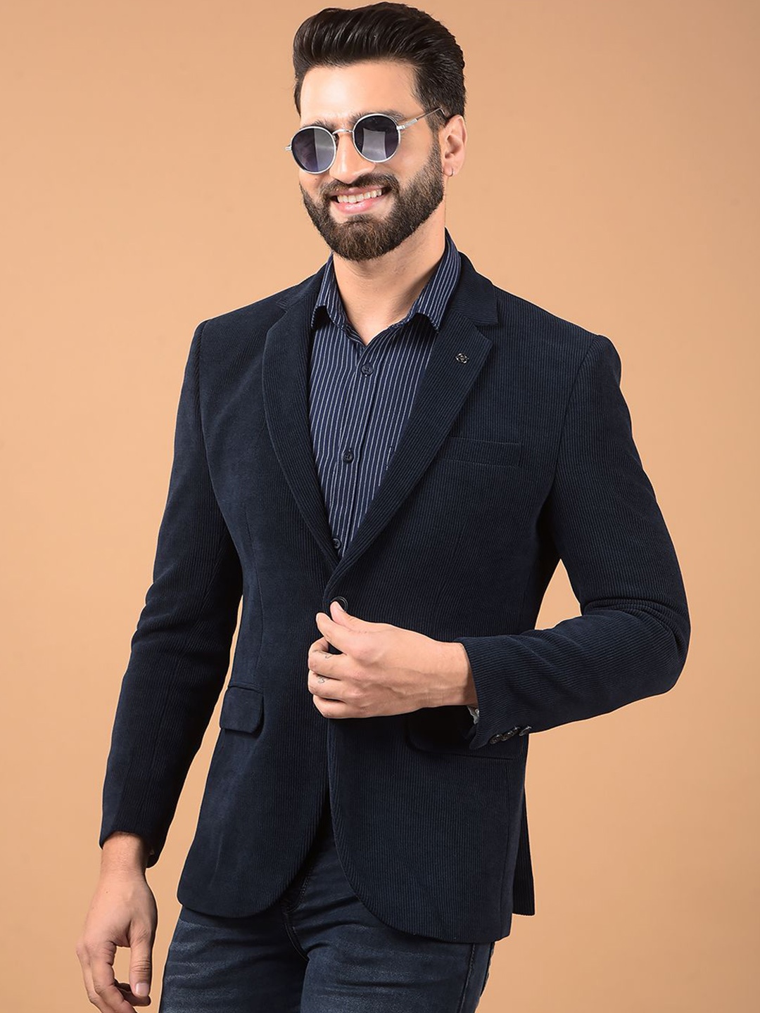 

Crimsoune Club Single-Breasted Blazers, Navy blue