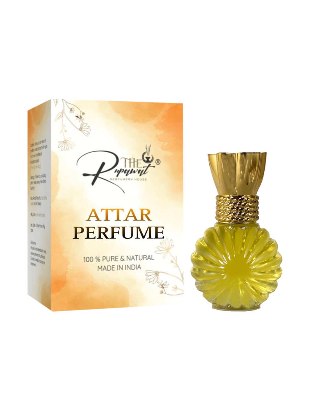 

THE RUPAWAT Perfumery House Bonanza Marigold Premium Alcohol Free Attar- 12 ml, Transparent