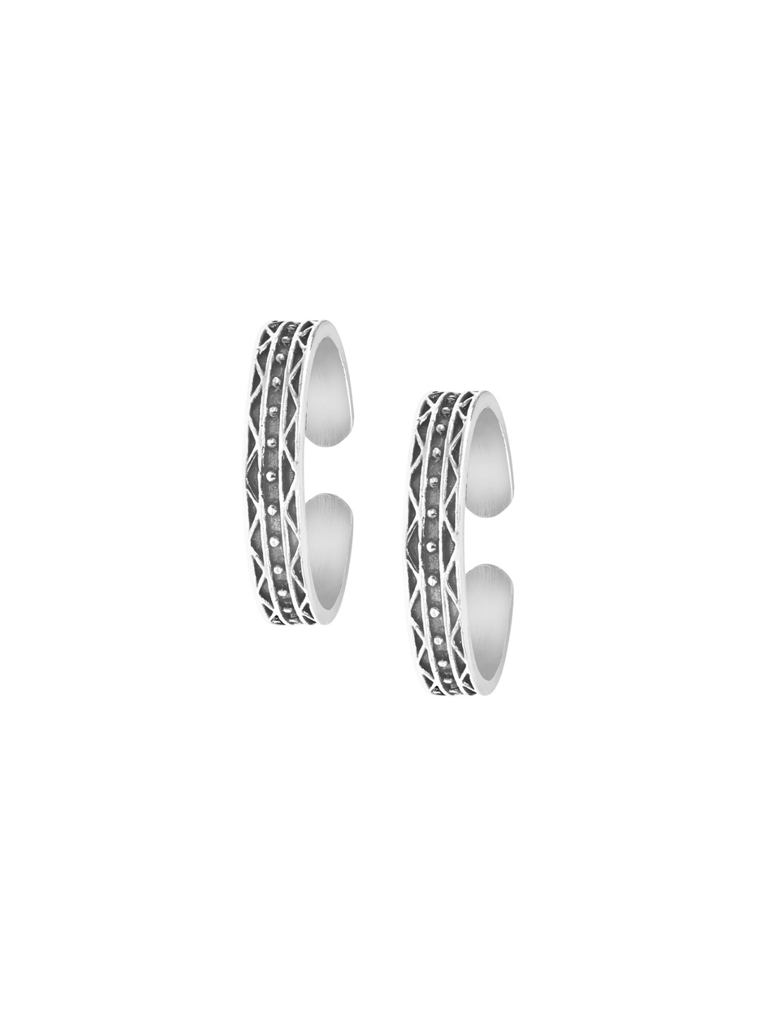 

Paavni Oxidised Toe Rings, Silver