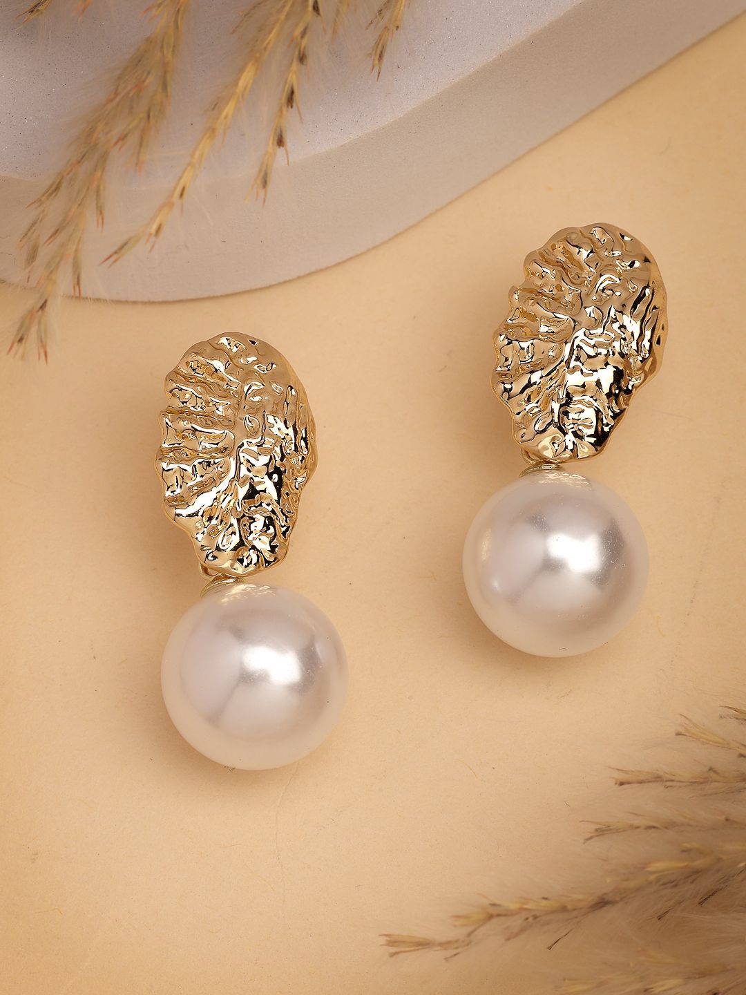 

NVR Contemporary Drop Earrings, Gold