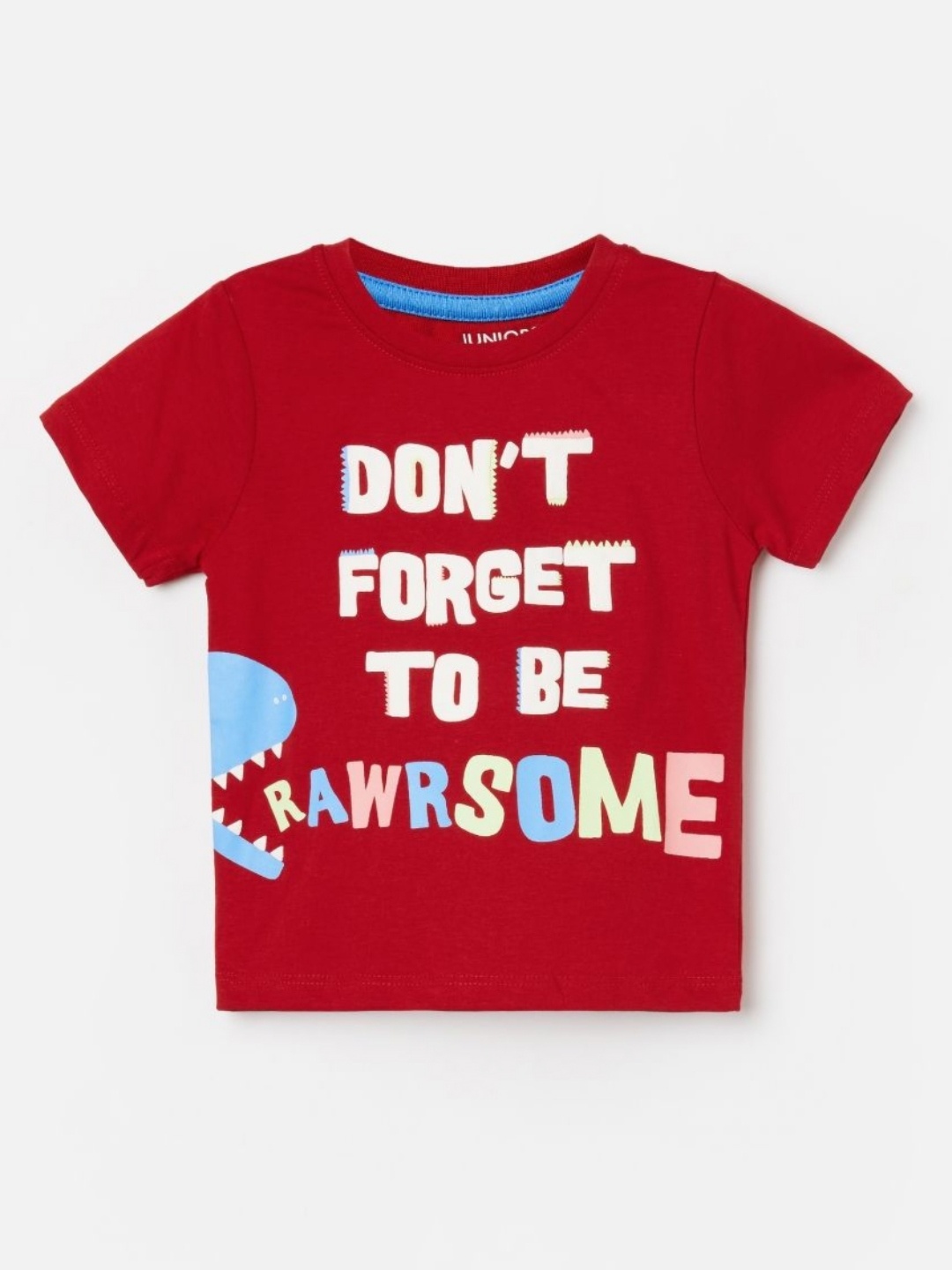 

Juniors by Lifestyle Boys Typography Printed Applique T-shirt, Red